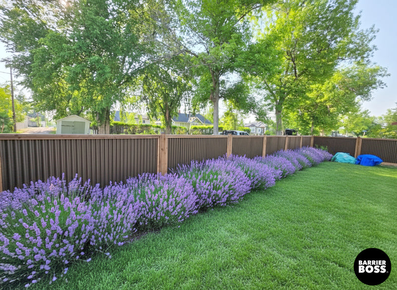 Load image into Gallery viewer, Corrugated Metal Fence Panel - KDBT Frame Privacy Fence (Premade) - The Yellowstone - BARRIERBOSS™ USA