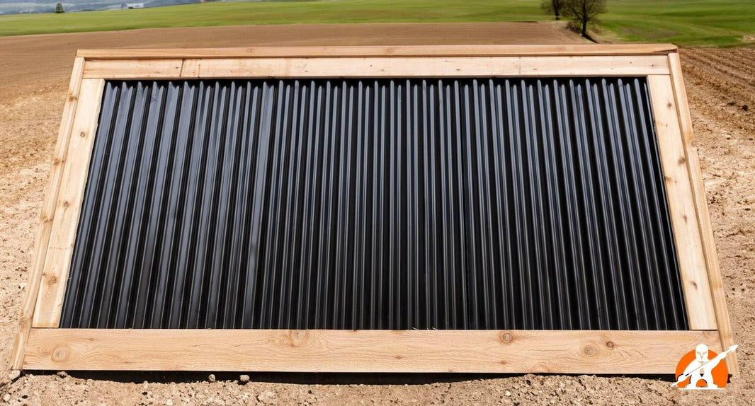 Corrugated Metal Fence Panels (Premade) - The Redwood - BarrierBoss™