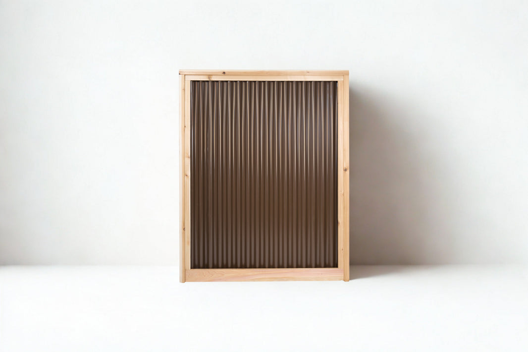 Corrugated Metal Fence Panels (Premade) - The Redwood - BarrierBoss™