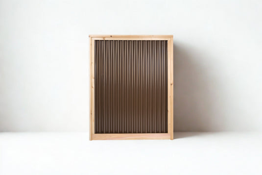 Corrugated Metal Fence Panels (Premade) - The Redwood - BarrierBoss™
