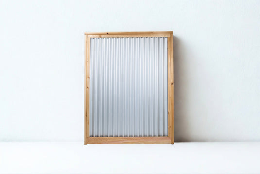 Corrugated Metal Fence Panels (Premade) - The Redwood - BarrierBoss™