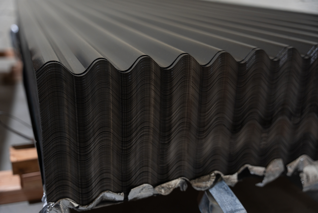 Corrugated Metal Fence Sheets - NoFade, NoRust, DualSided (Unframed) - The Canadian - BarrierBoss™