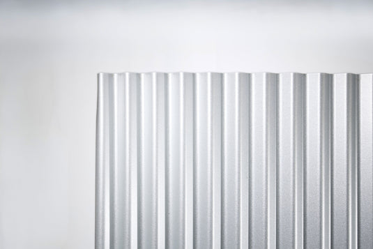 Corrugated Metal Fence Sheets - NoFade, NoRust, DualSided (Unframed) - The Canadian - BarrierBoss™