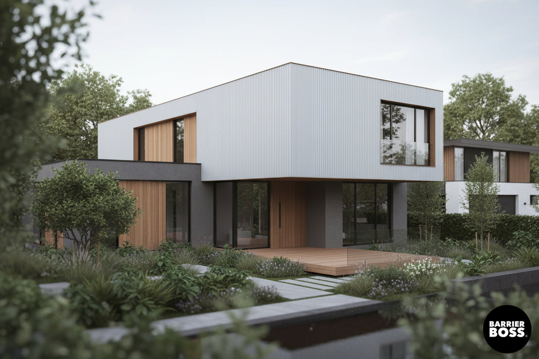 Corrugated Metal Siding Panels - The Trailhead - BARRIERBOSS™ USA