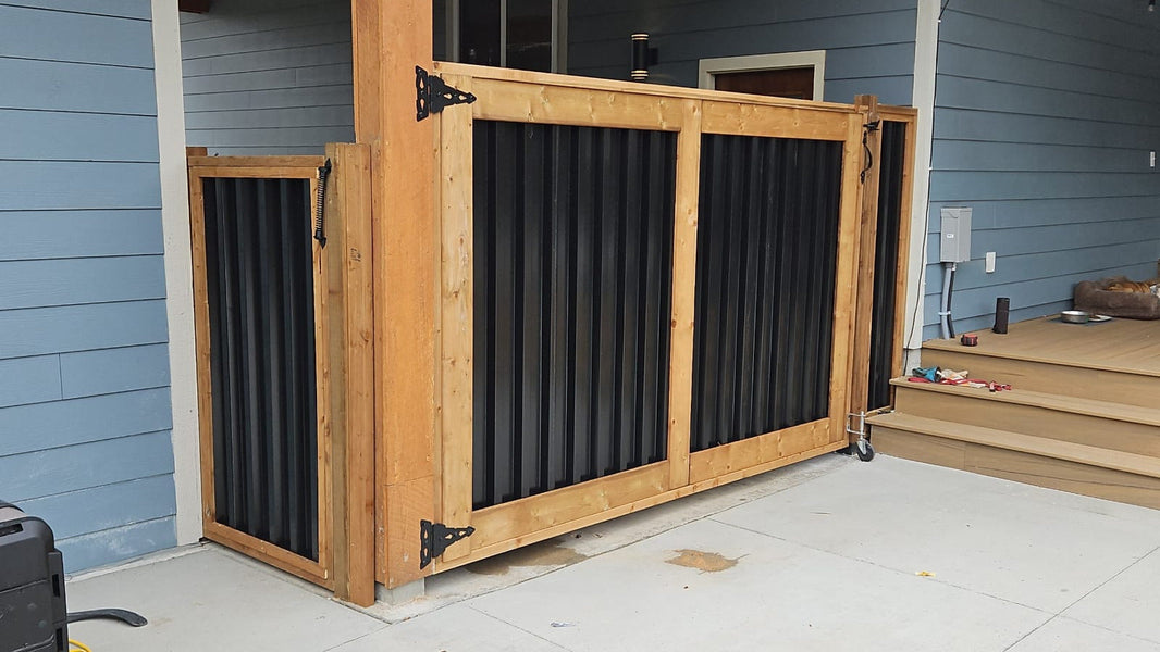 Deep Groove Metal Fence Panels (Premade) - The Okanagan - BarrierBoss™