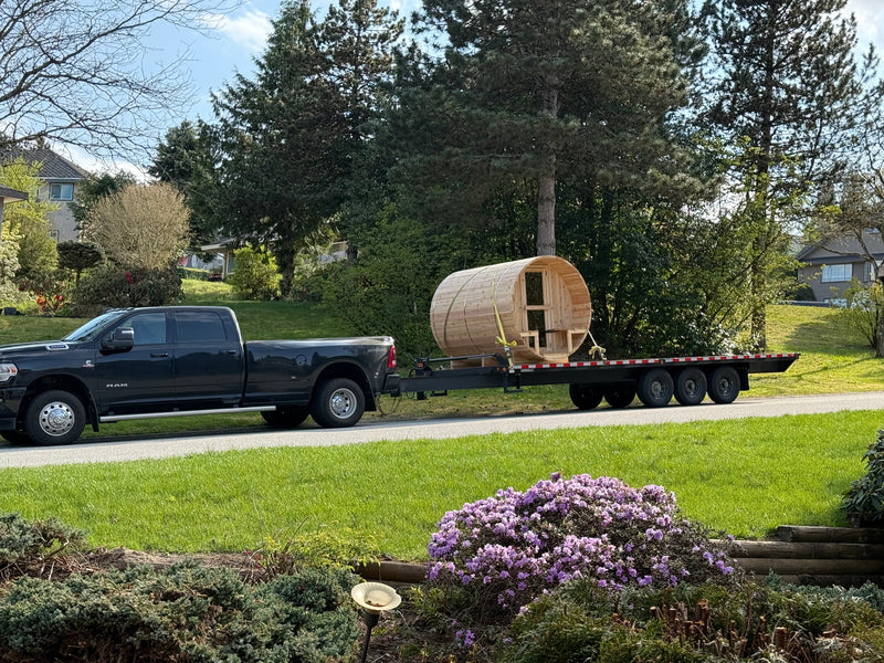 Load image into Gallery viewer, Hand Made Barrel Sauna – Traditional Western Red Cedar Sauna - The Laurentian - BarrierBoss™