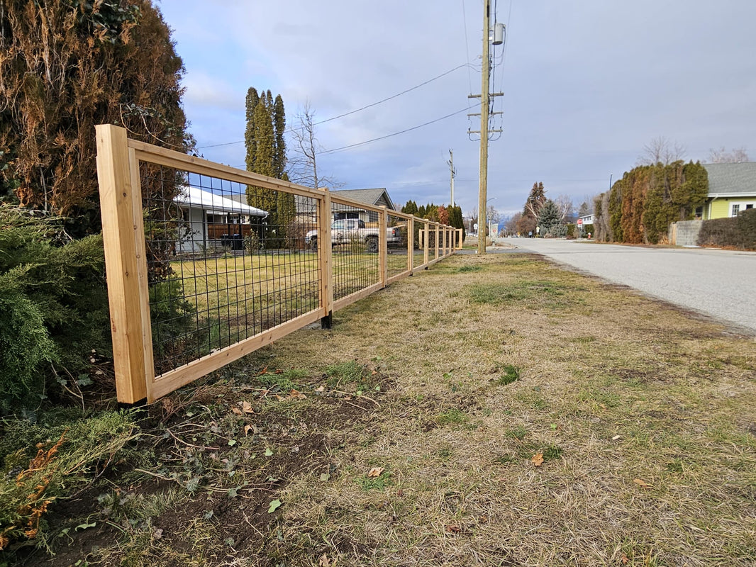 Black Hog Wire Fence Panels - Hog Panels (Premade or Unframed) - The Tough Panel