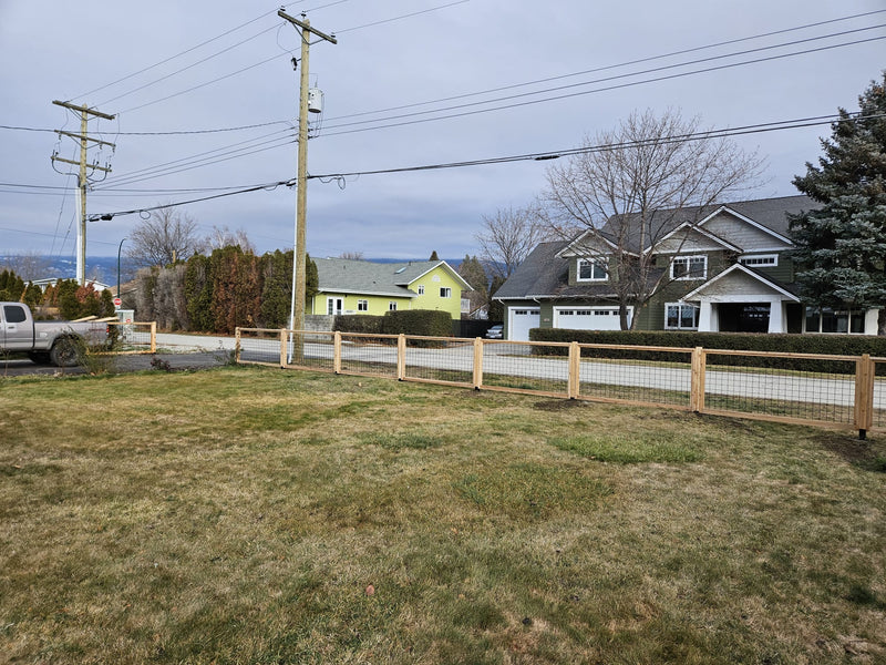 Load image into Gallery viewer, Black Hog Wire Fence Panels