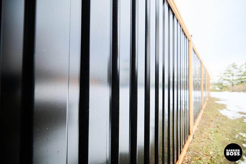 Load image into Gallery viewer, Deep Groove Metal Fence Panels - Privacy Fence (Premade) - The Midwest