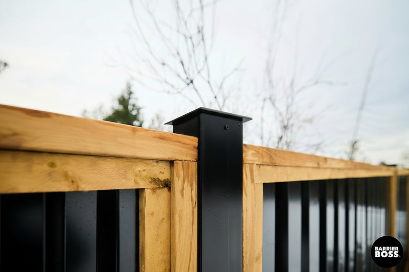 Load image into Gallery viewer, Universal Metal Fence Posts for Wood and Steel Fences - BARRIERBOSS™ USA