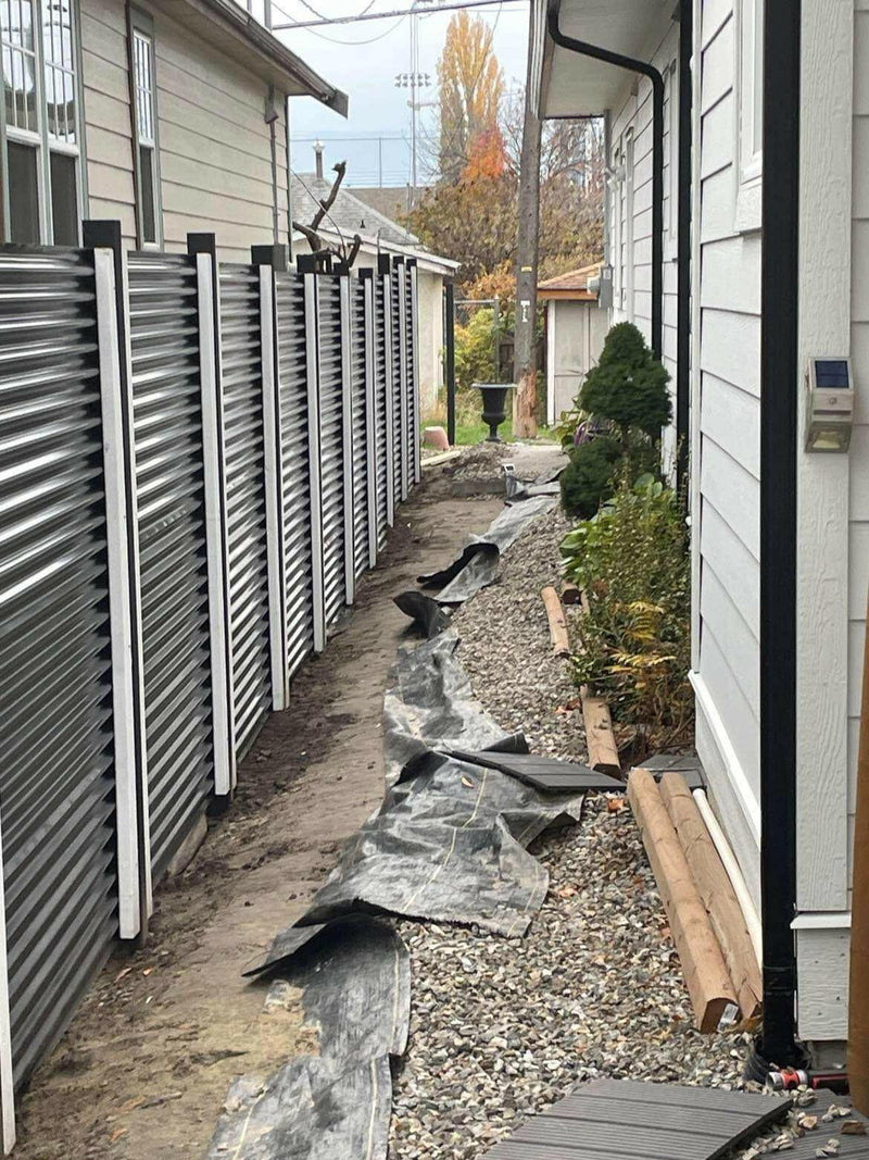 Load image into Gallery viewer, "The True North" - Metal Fence Panels with Steel Post Frame System - BarrierBoss™
