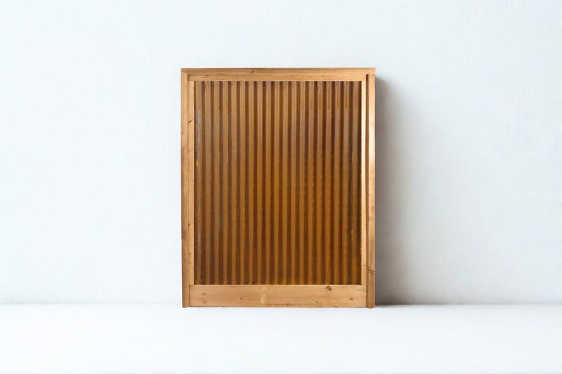 Load image into Gallery viewer, Corrugated Metal Fence Panel - Treated Frame Privacy Fence (Premade) - The Yellowstone - BARRIERBOSS™ USA