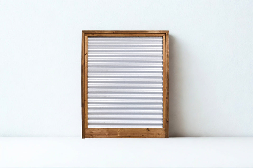 Corrugated Metal Fence Panel - Treated Frame Privacy Fence (Premade) - The Yellowstone - BARRIERBOSS™ USA