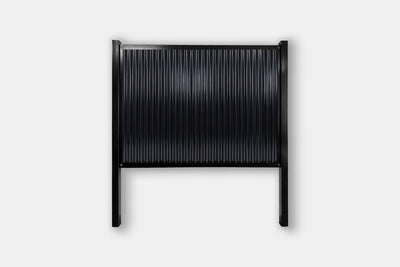 Zero-Maintenance Black Metal Privacy Fence Kit — Complete System