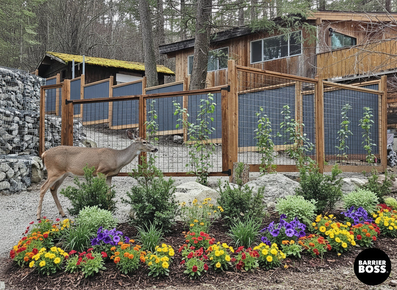 Load image into Gallery viewer, Black Hog Wire Fence Panels