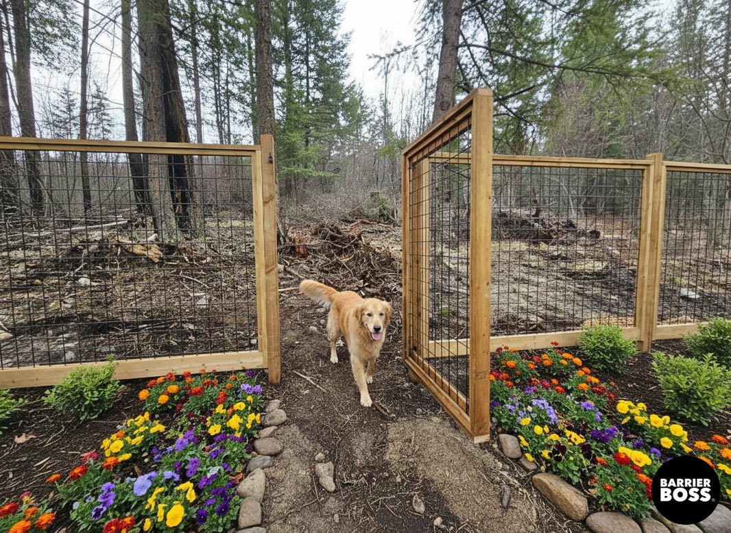 Black Hog Wire Fence Panels - Hog Panels (Premade or Unframed) - The Tough Panel