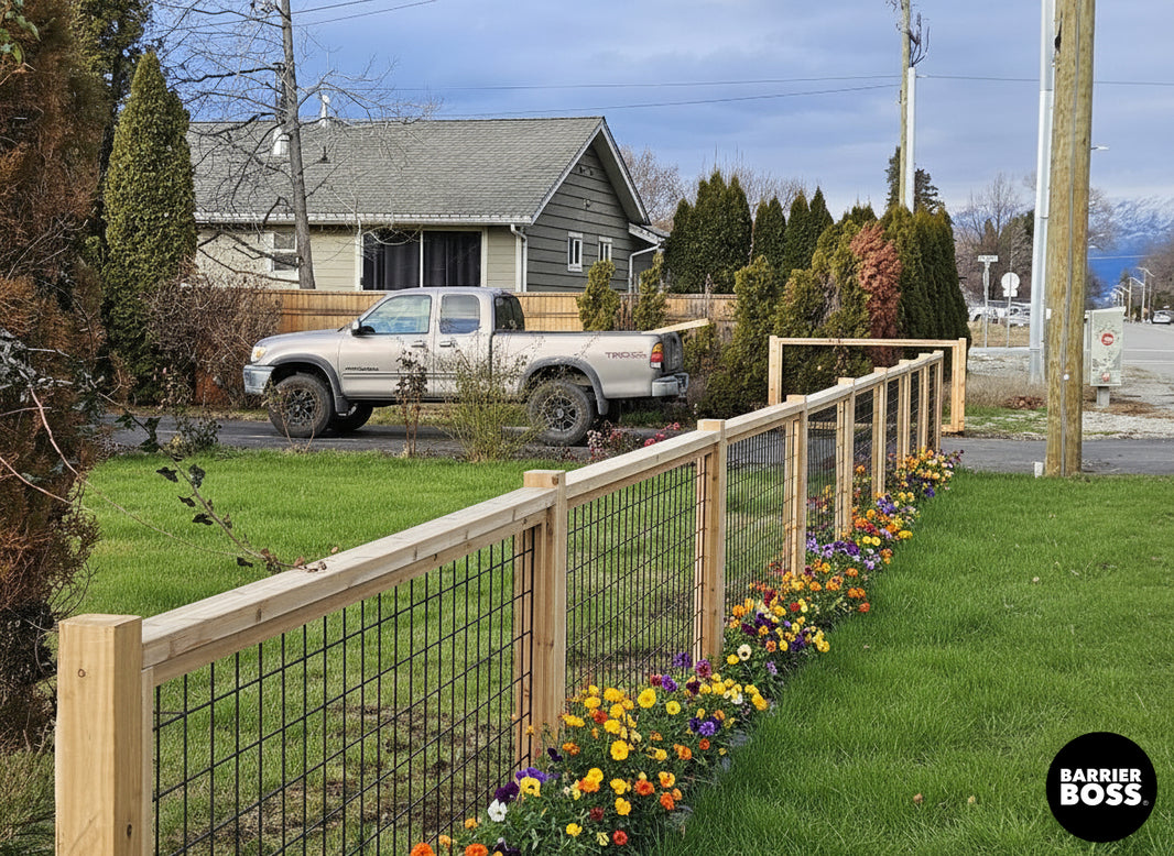 Black Hog Wire Fence Panels - Hog Panels (Premade or Unframed) - The Tough Panel