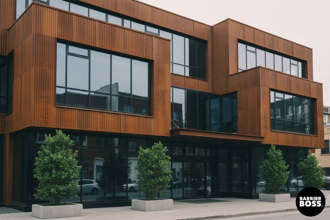 Corrugated Metal Siding Panels - The Trailhead - BARRIERBOSS™ USA