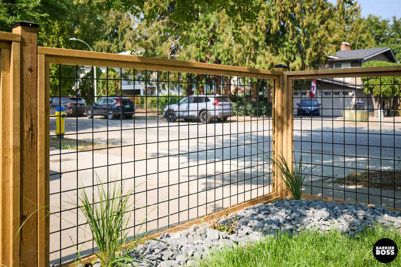 Load image into Gallery viewer, Black Hog Wire Fence Panels - Hog Panels (Premade or Unframed) - The Tough Panel