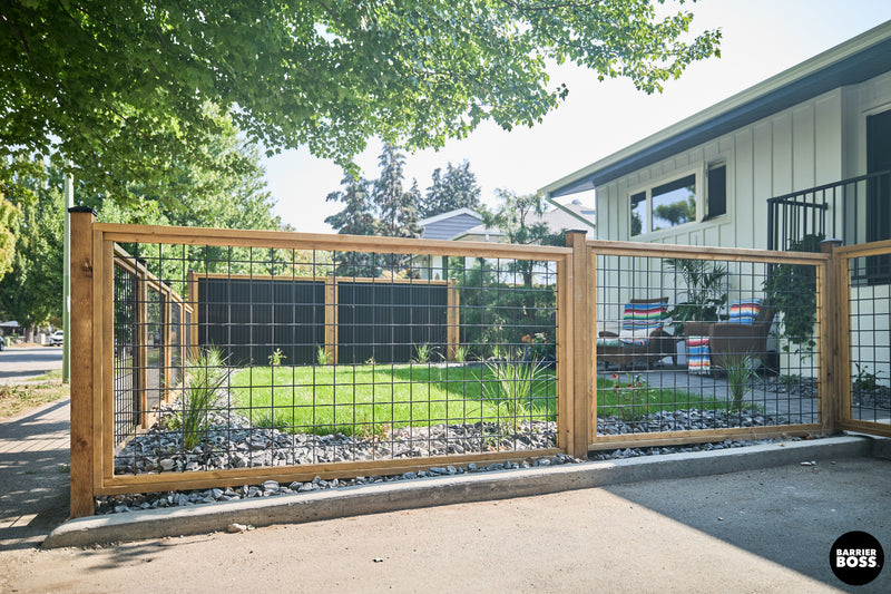 Load image into Gallery viewer, Black Hog Wire Fence Panels