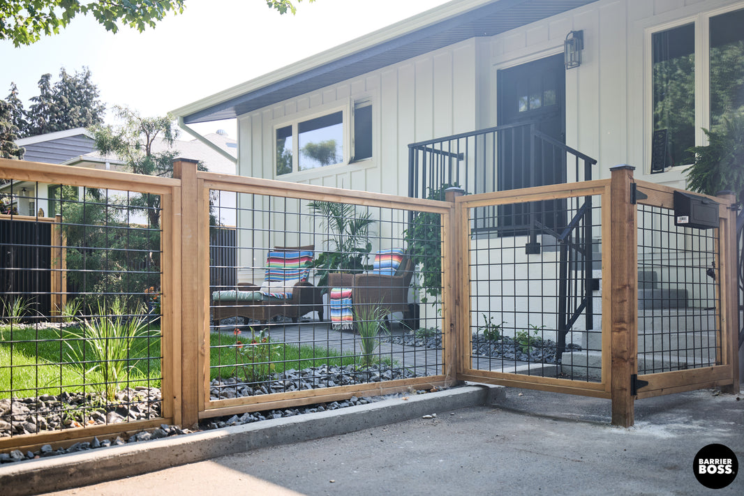 Black Hog Wire Fence Panels - Hog Panels (Premade or Unframed) - The Tough Panel