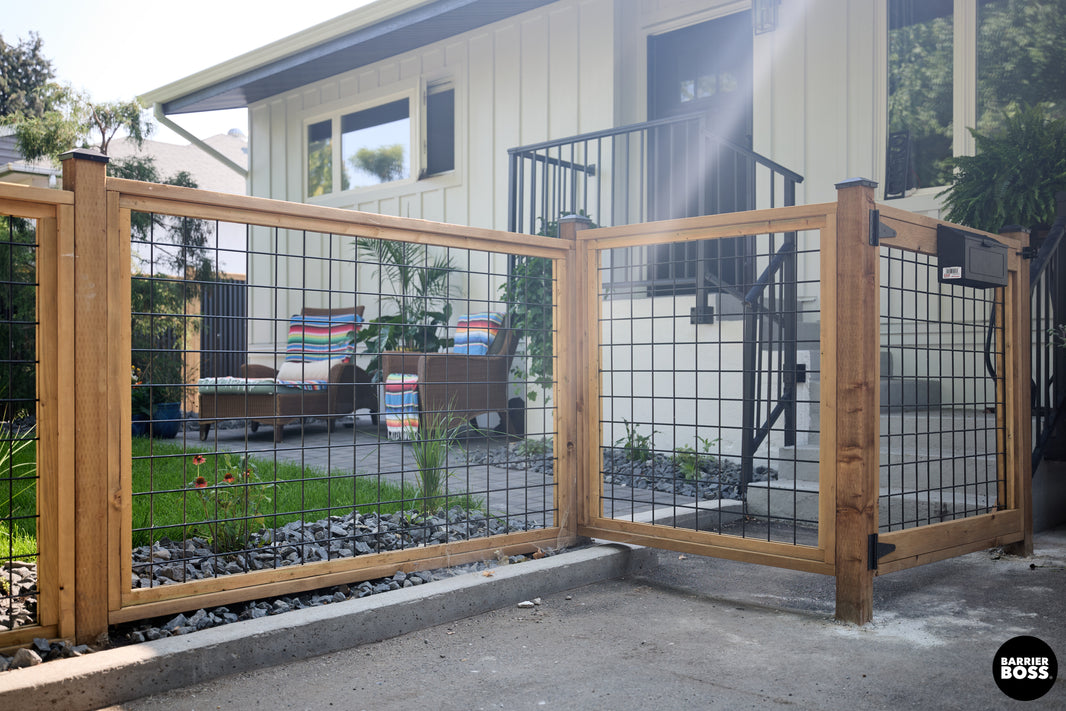 Black Hog Wire Fence Panels - Hog Panels (Premade or Unframed) - The Tough Panel