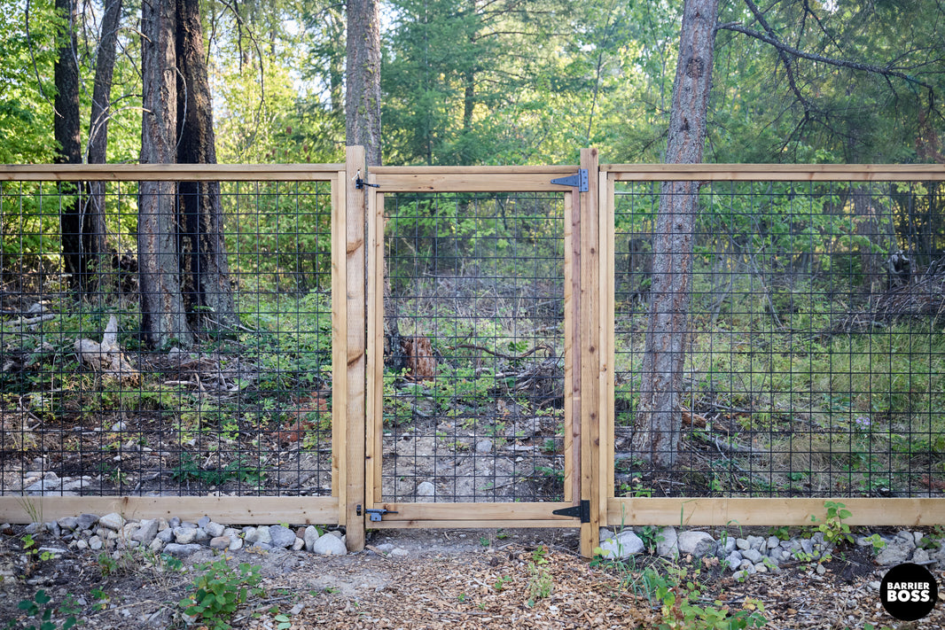Black Hog Wire Fence Panels - Hog Panels (Premade or Unframed) - The Tough Panel