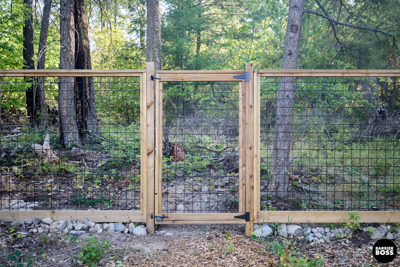 Load image into Gallery viewer, Black Hog Wire Fence Panels - Hog Panels (Premade or Unframed) - The Tough Panel