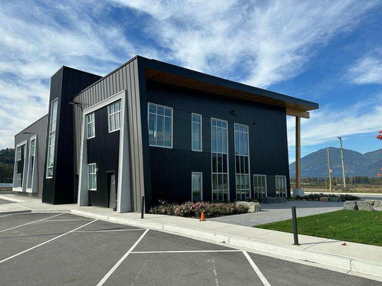 modern home siding with corrugated metal panels