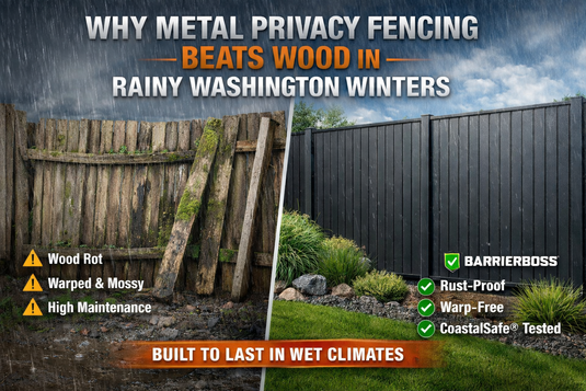 rainproof metal privacy fencing for washington homes – why it outlasts wood
