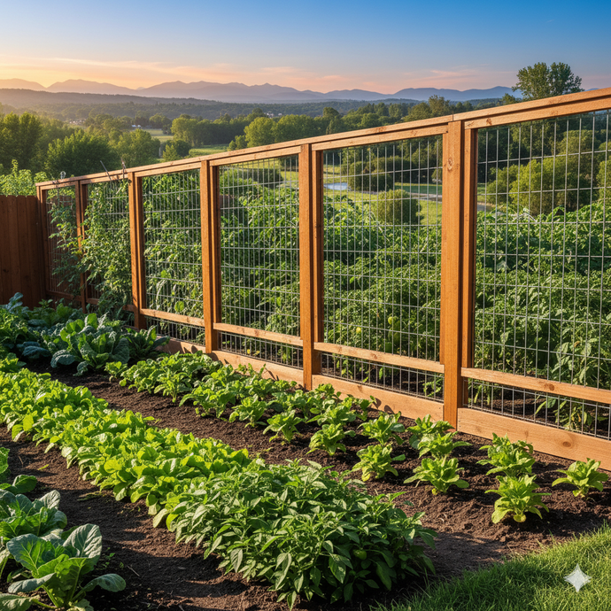 Hog Wire Fences for Urban Gardens