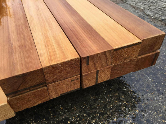 Kiln dried Western Red Cedar wood for fencing prior to EXPERT™ stain