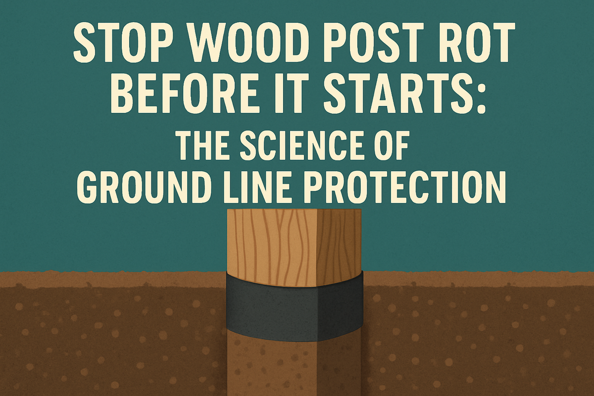 Root Proof Posts Stop Wood Post Rot Before It Starts: Ground Line Protection Science