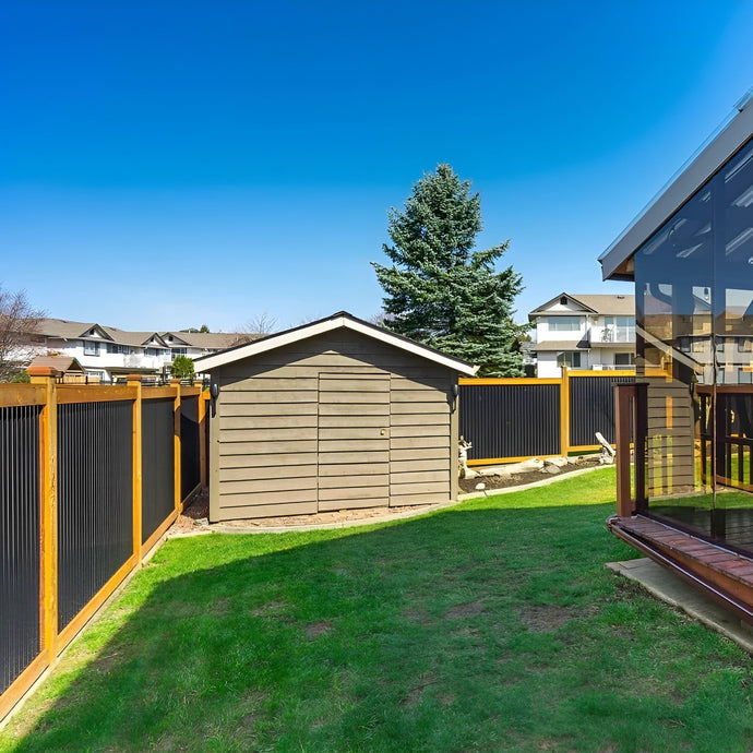 Aesthetic Black Corrugated Metal Fence Panels Installation Guide