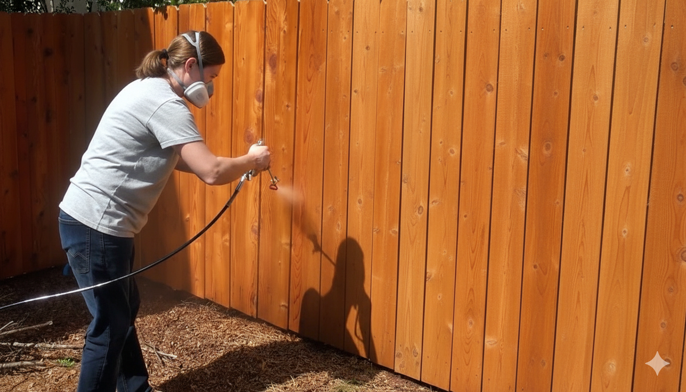 tobacco fence stain General Finishes Water Based Wood Stain, 1 Gallon, water cleanup and noncombustible. protectyourfence.com