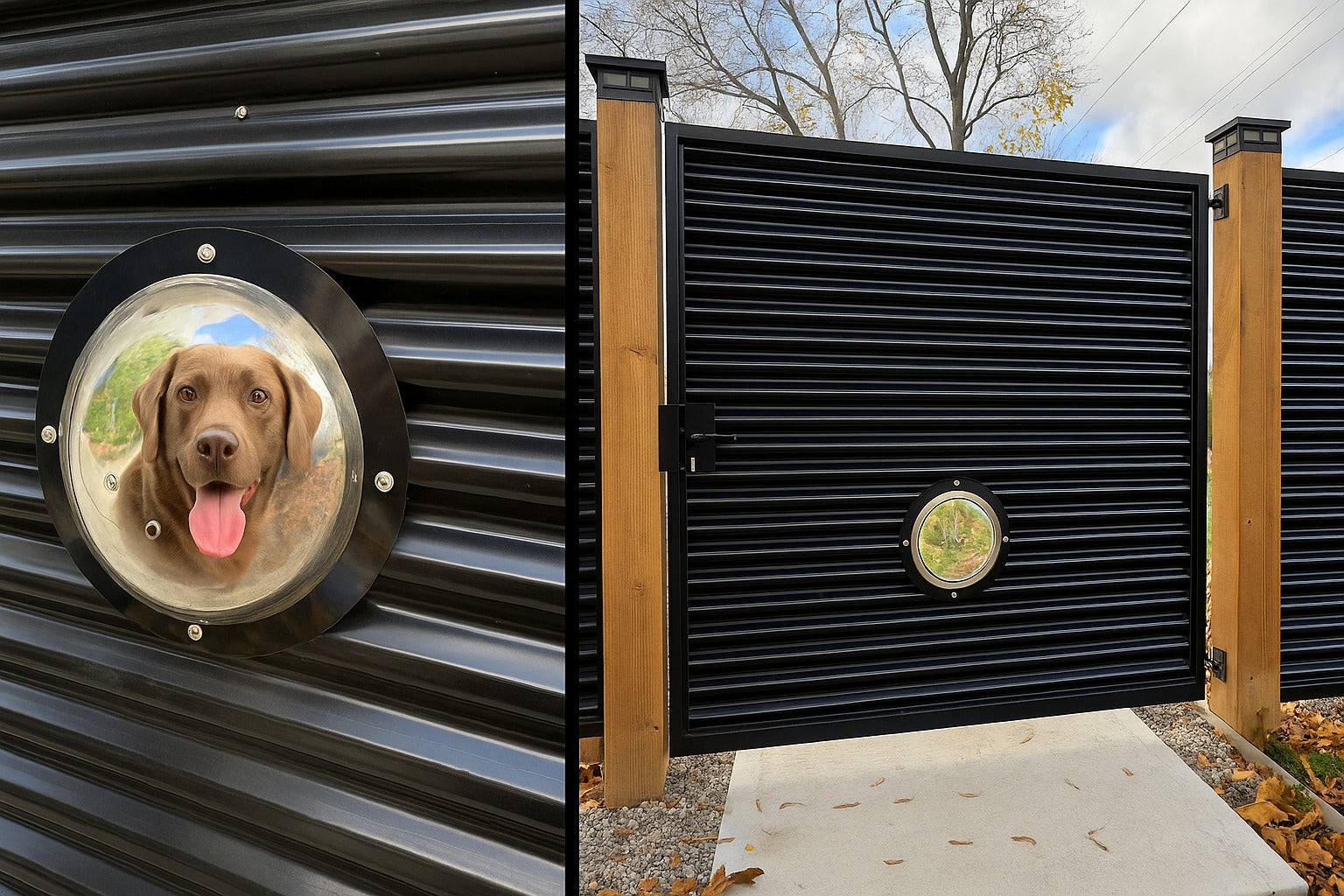 Pet-Friendly Fence Ideas | Dog Peek Window Inspiration