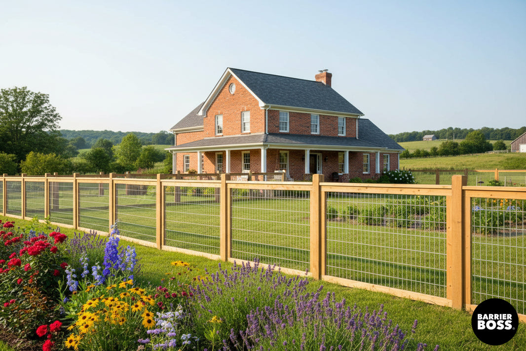 Silver Hog Wire Fence Panels - Hog Panels (Premade or Unframed) - The Ranchlands - BARRIERBOSS™ USA