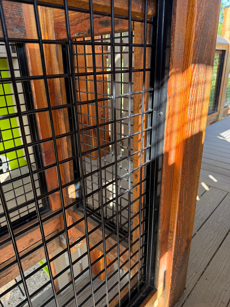 Load image into Gallery viewer, Black Hog Wire Deck Railing Panels (Premade or Unframed) - The Boreal - BarrierBoss™
