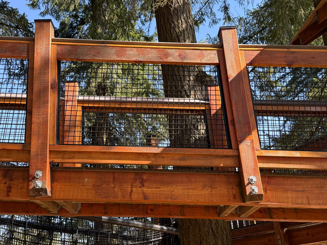 Black Hog Wire Deck Railing Panels (Premade or Unframed) - The Boreal - BarrierBoss™