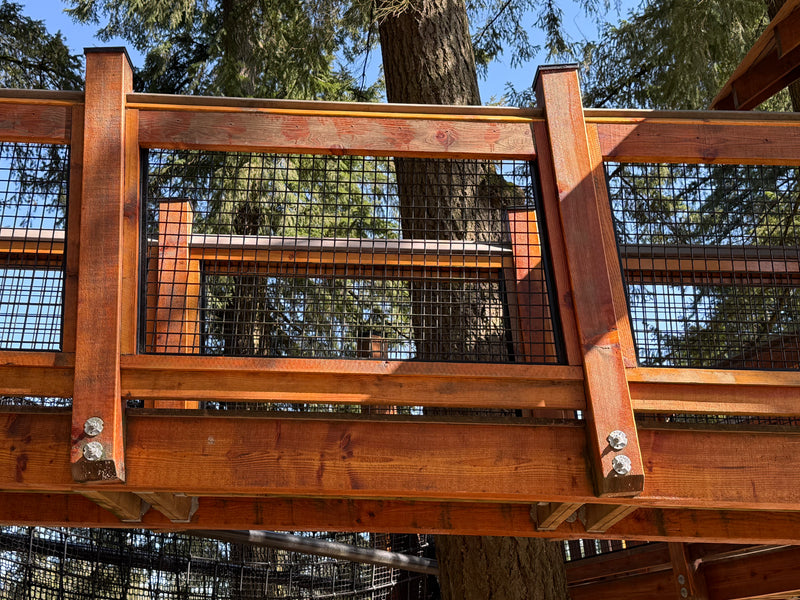 Load image into Gallery viewer, Black Hog Wire Deck Railing Panels (Premade or Unframed) - The Boreal - BarrierBoss™
