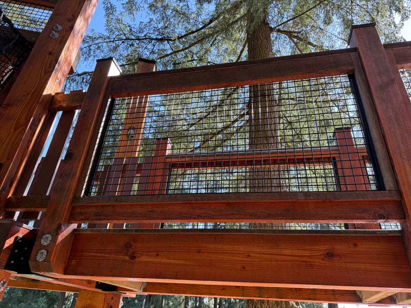 Load image into Gallery viewer, Black Hog Wire Deck Railing Panels (Premade or Unframed) - The Boreal - BarrierBoss™
