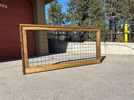 Black Hog Wire Fence Panels (Premade or Unframed) - The Rigid Panel - BarrierBoss™
