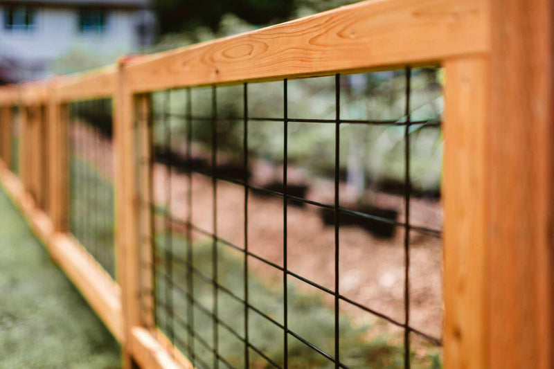 Load image into Gallery viewer, Black Hog Wire Fence Panels (Premade or Unframed) - The Rigid Panel - BarrierBoss™
