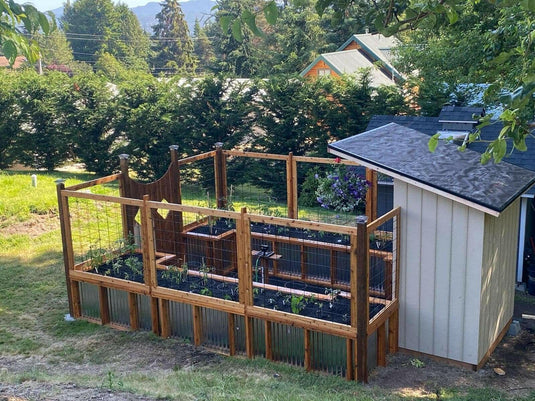 Black Hog Wire Fence Panels (Premade or Unframed) - The Rigid Panel - BarrierBoss™