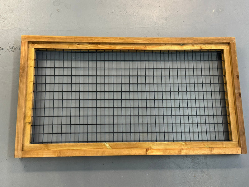 Load image into Gallery viewer, Black Hog Wire Fence Panels (Premade or Unframed) - The Rigid Panel - BarrierBoss™
