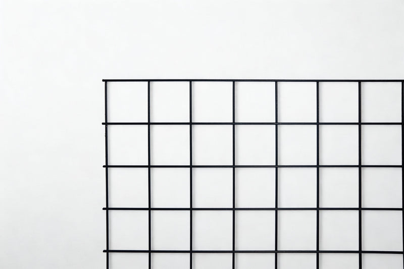 Load image into Gallery viewer, Unframed black hog wire panel, 4" x 4" mesh — BarrierBoss
