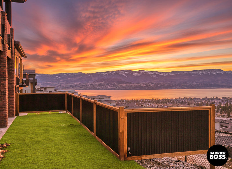 Load image into Gallery viewer, Corrugated Metal Fence Panel - Treated Frame Privacy Fence (Premade) - The Yellowstone
