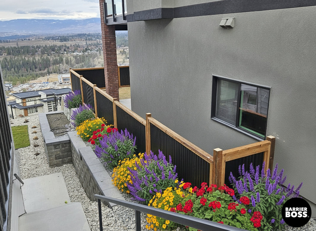 DIY Corrugated Metal Fence Kit - The Yellowstone - BARRIERBOSS™ USA