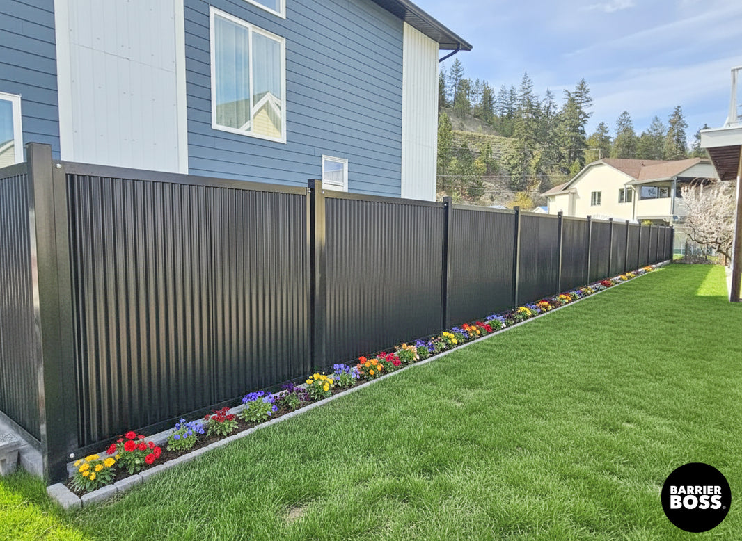 FireSmart® Metal Fence Panel System with Metal Fence Posts - The Deep South - BARRIERBOSS™ USA