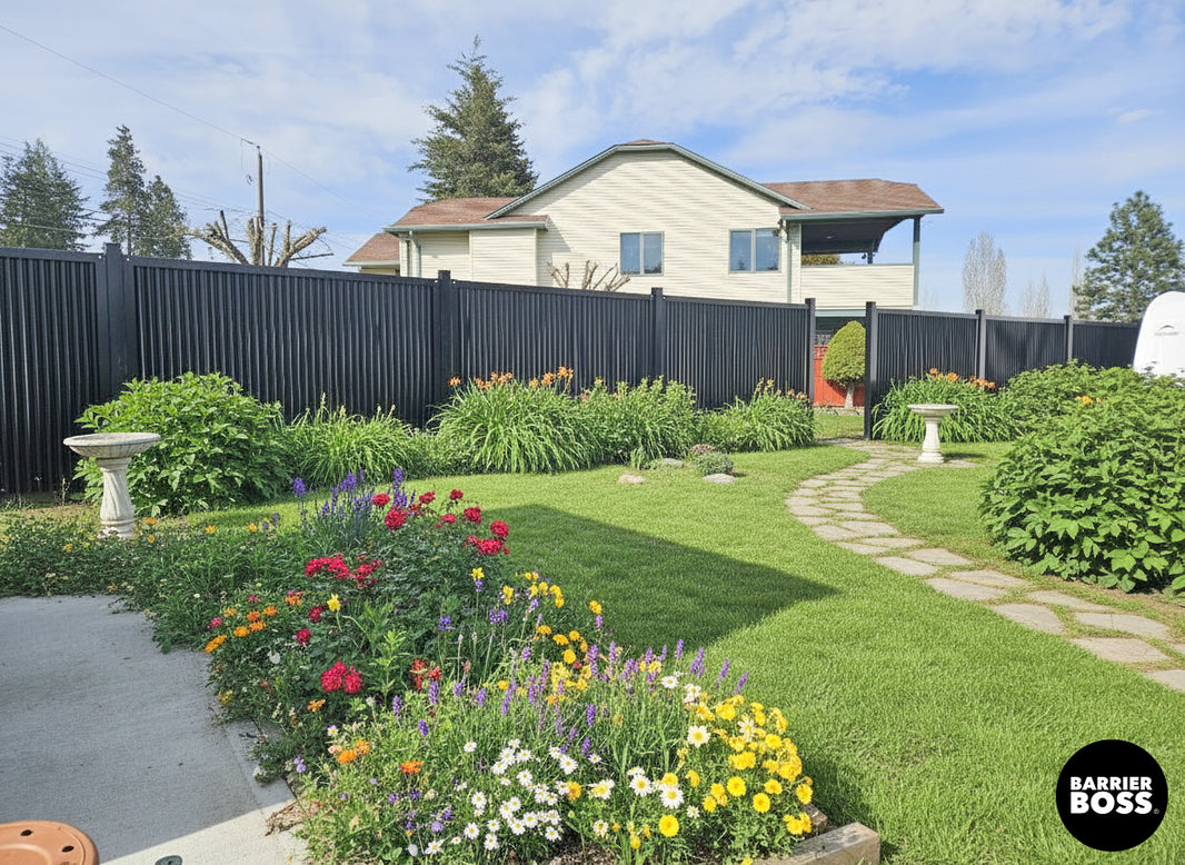 FireSmart® Metal Fence Panel System with Metal Fence Posts - The Deep South - BARRIERBOSS™ USA